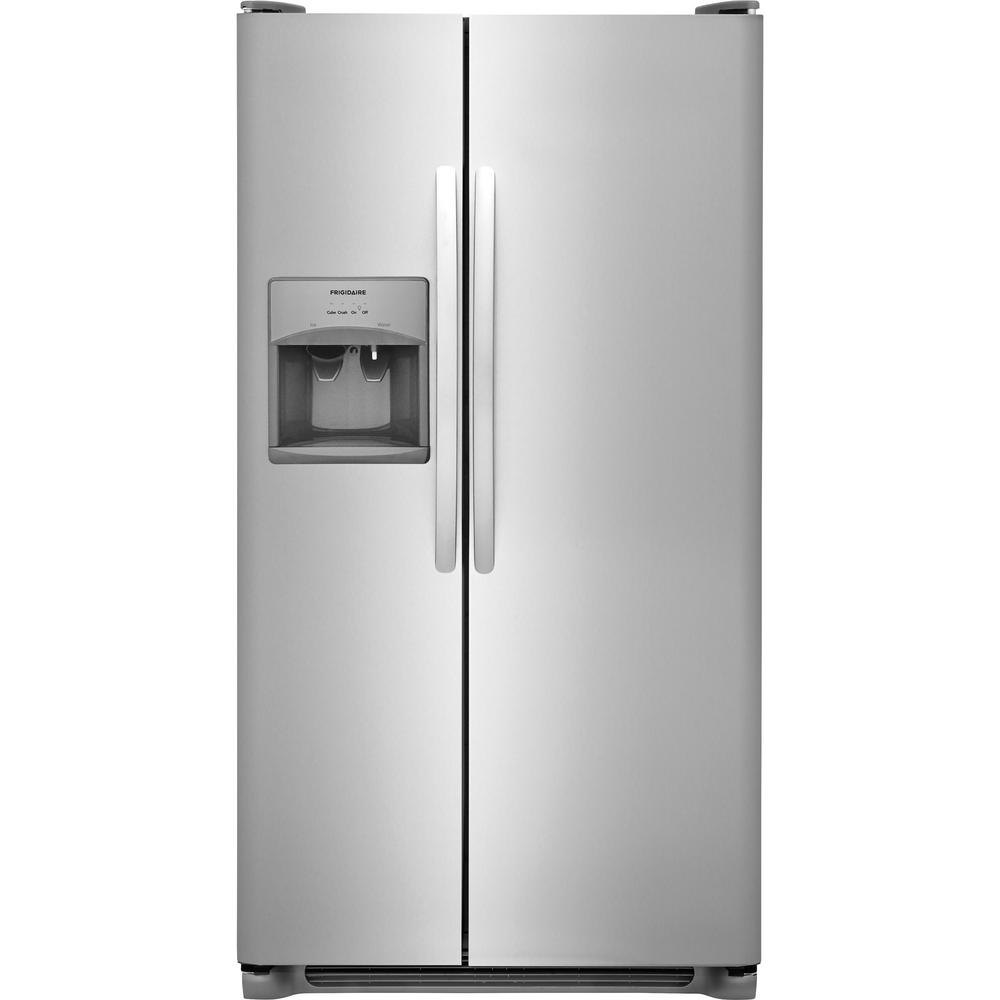 Silver Stainless Steel Refrigerator, Side by Side