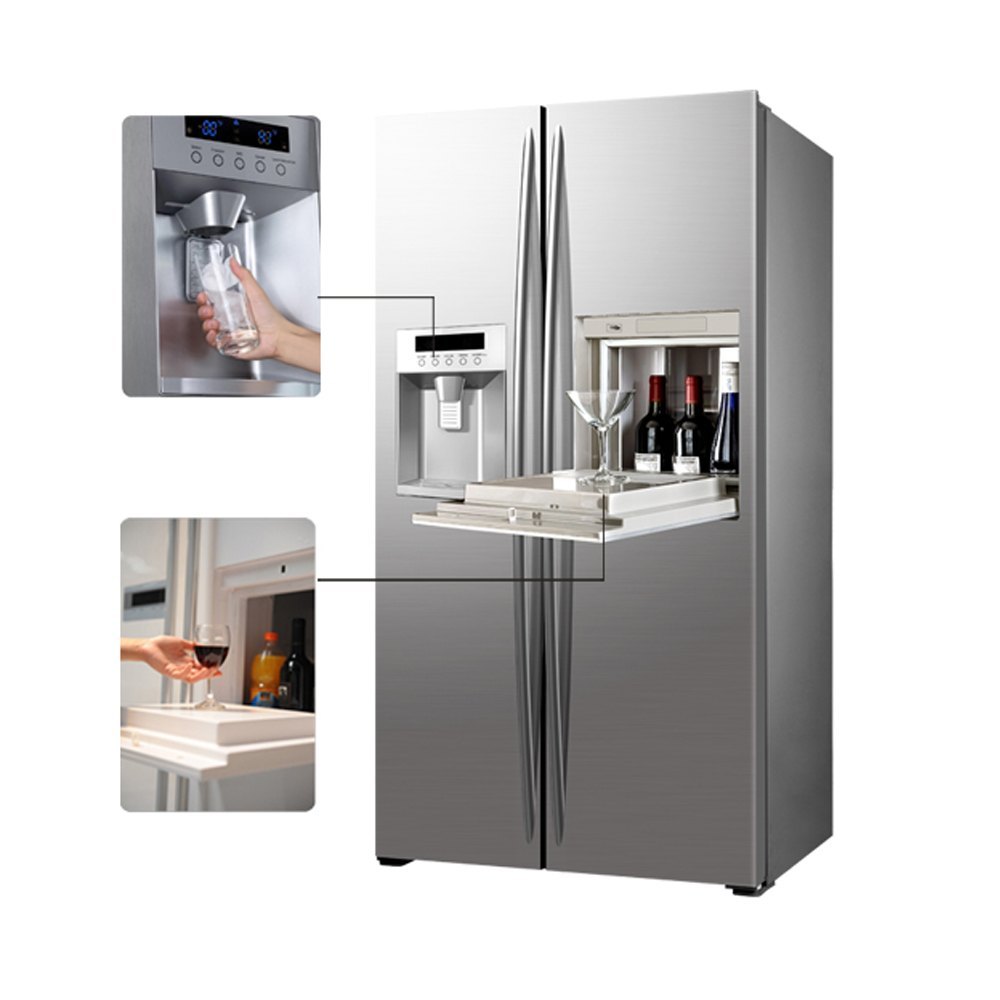 5 Star Silver French Door Home Appliances Refrigerator