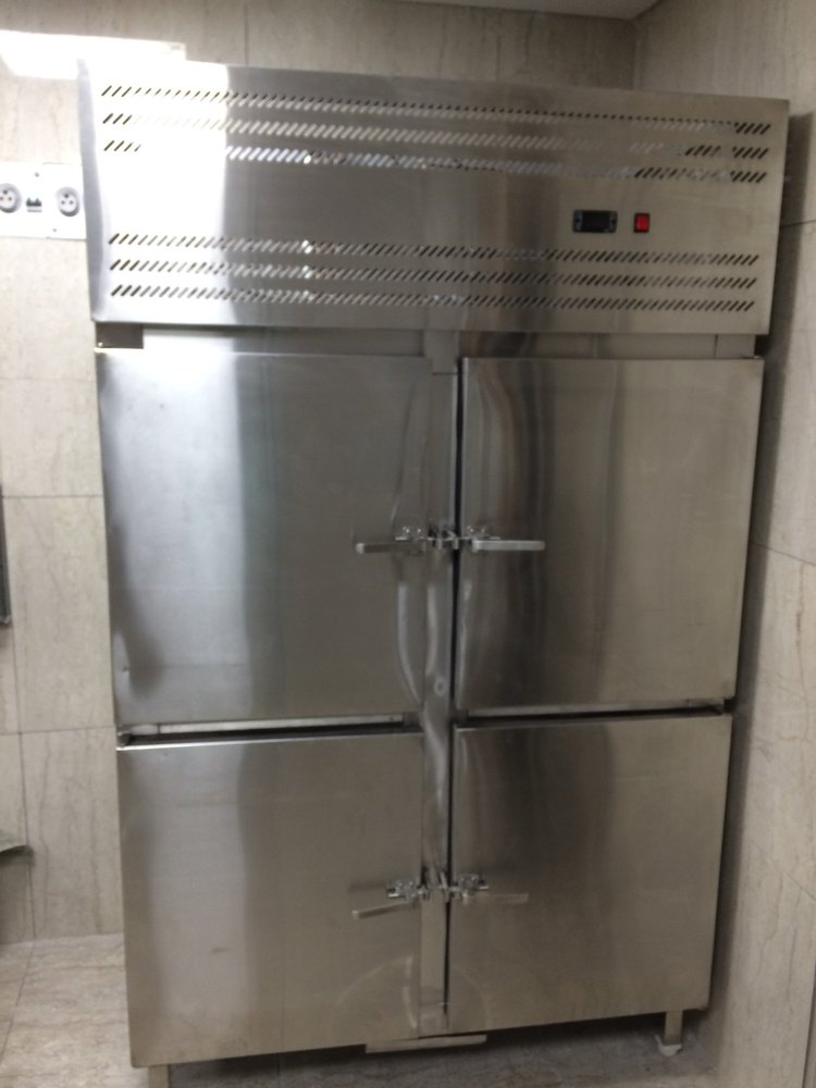 SA Kitchen Silver Four Door Vertical Refrigerator, Capacity: 700-1300 Ltrs