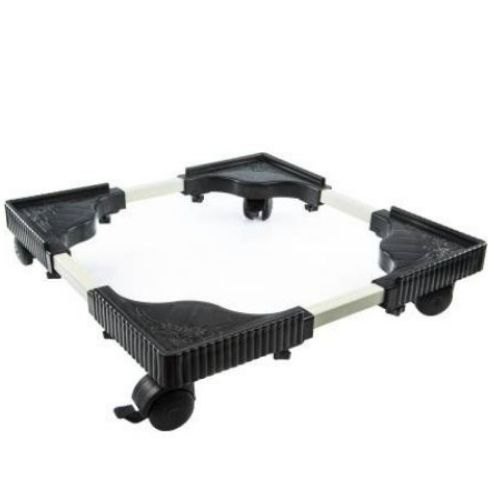 Black Plastic Sidhcart Heavy duty Stand for Almirah And Fridge, For Home