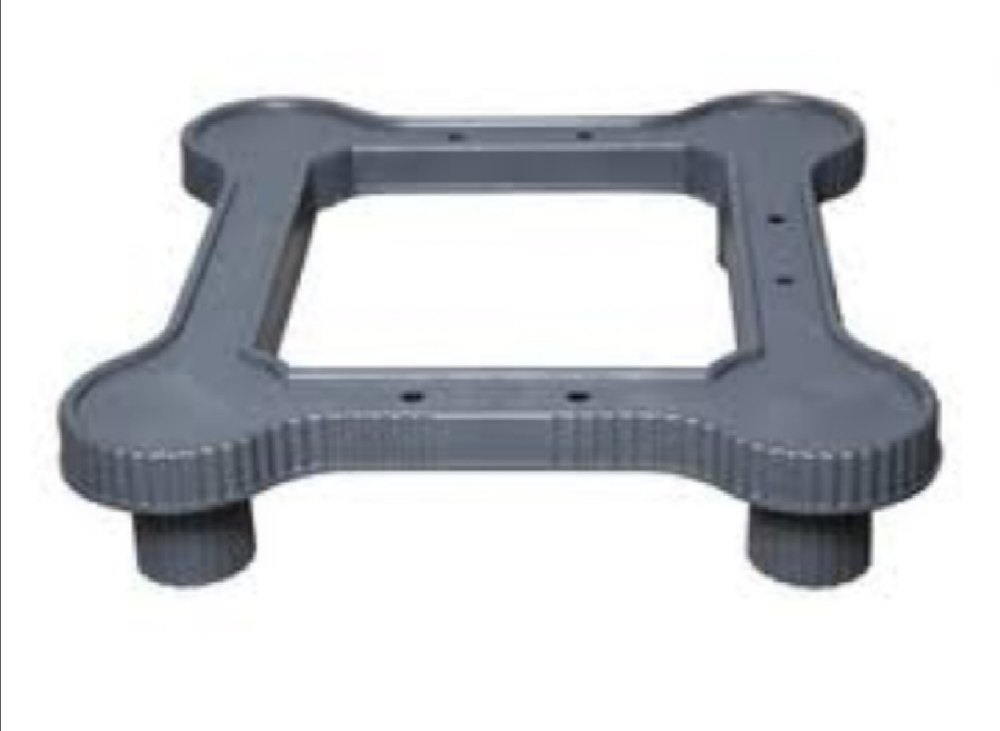 Grey, Red Stainless Steel Shelf Rack Plastic Fridge Stand, For Home, Size: 21 X 21