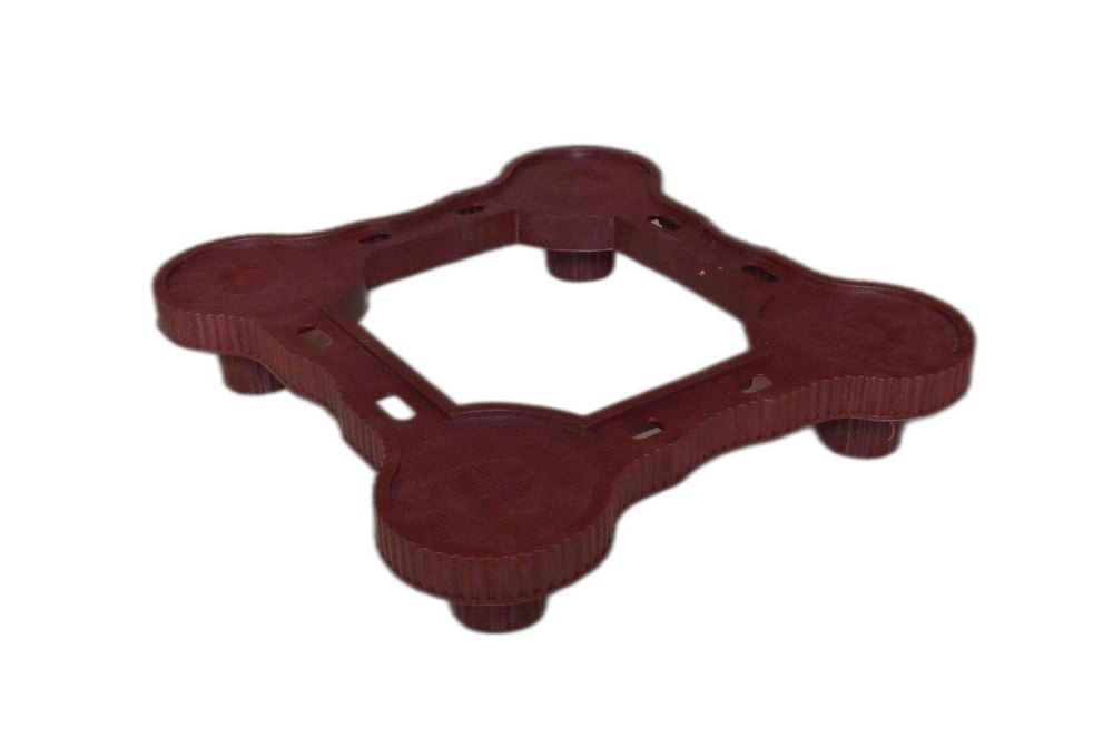 Plastic Single Door Fridge Stand, Square