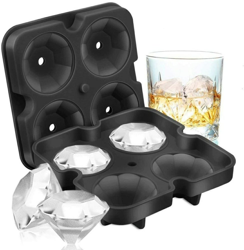Silicone Multicolor Diamond Ice Cube Tray