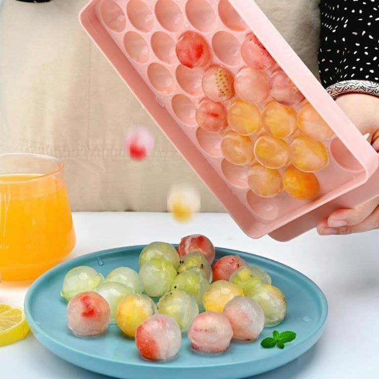 Reusable Ice Ball Lollipop Maker Ice Cube Tray Mold For Freezer Mini Circle Making Ice Candy