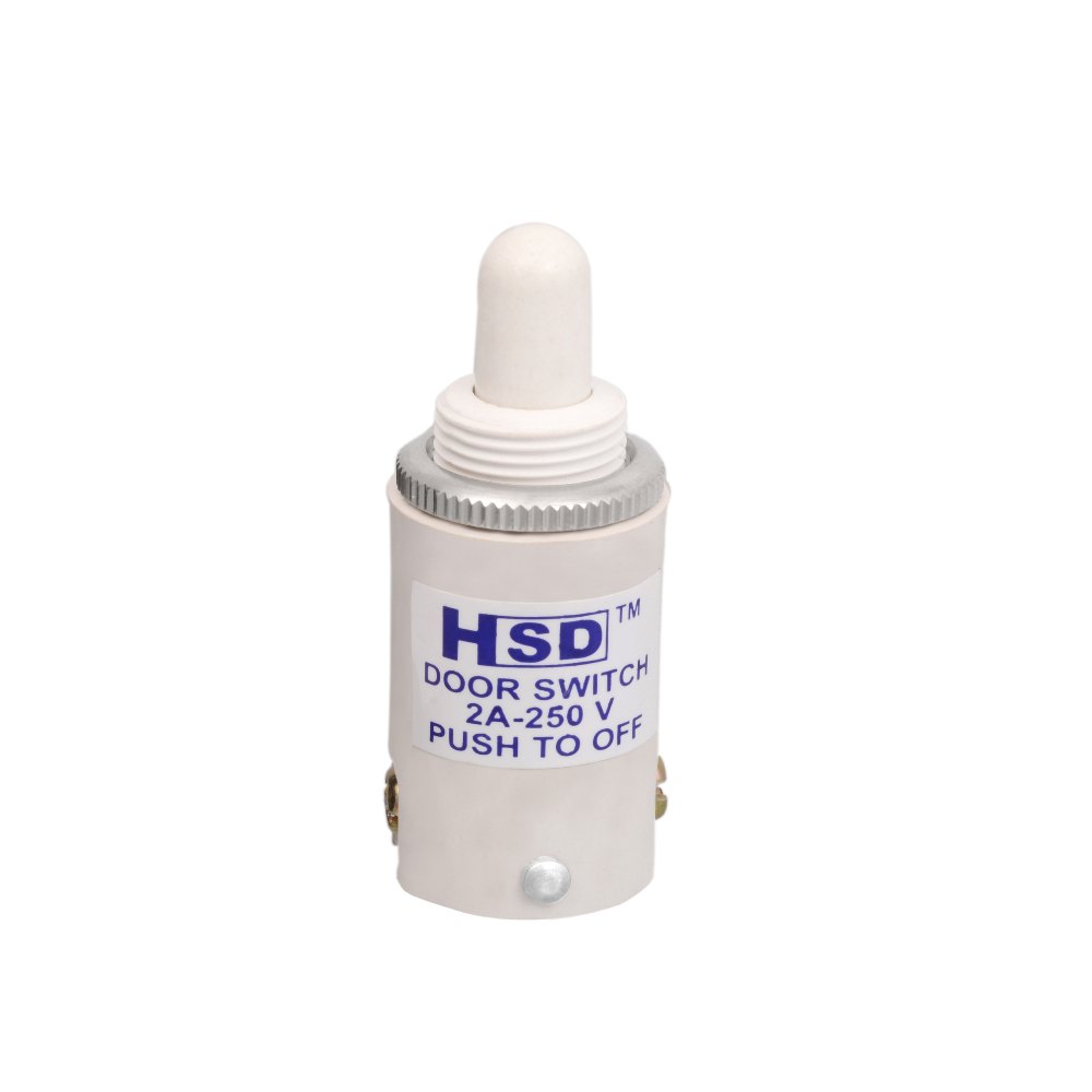 HSD White Panel Door Switch Push To Off for Industrial