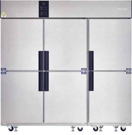 3 Star SS Commercial Refrigerator 6 Doors 1700 Liter, -5 To +7