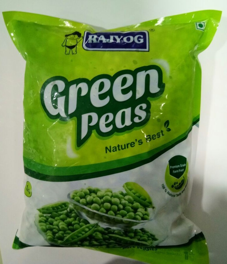 1 kg Organic Green Peas, Packaging: Plastic Bag