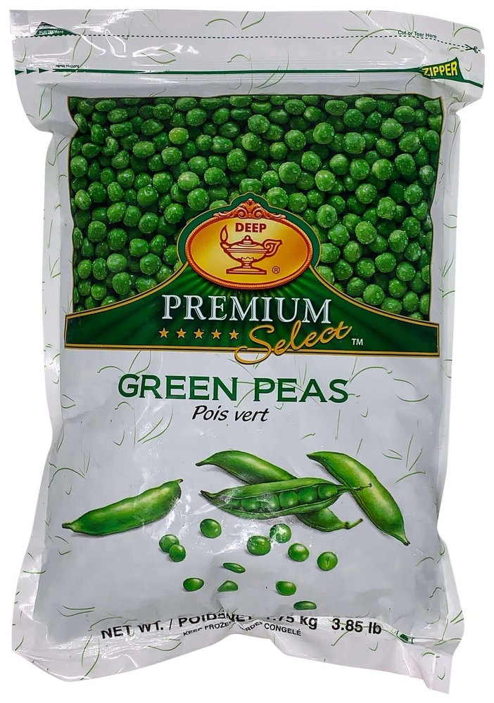 A Grade Deep Premium Select Green Peas, Packaging Size: 1.75 Kg, Iqf
