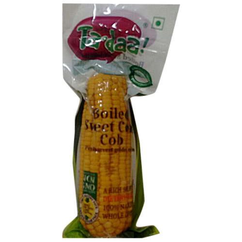 Boiled Single Corn Cob, Packaging: Plastic Bag Or Polythen