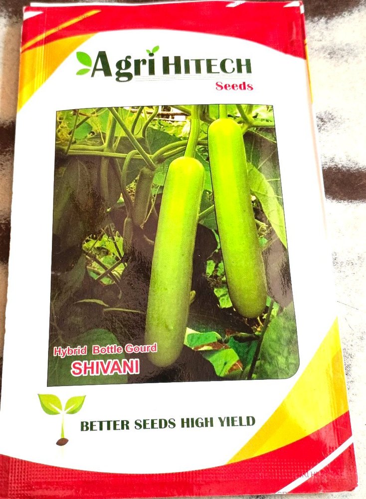 A Grade Green Bottle Gourd SHIVANI, 10g, Packaging: Plastic Bag or Polythene Bag