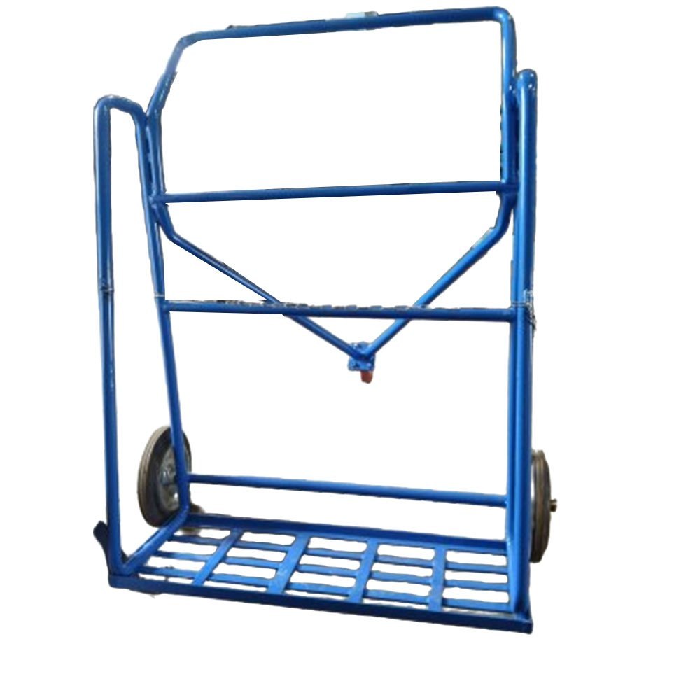 Blue Mild Steel Cylinder Trolley, For Commercial, Load Capacity: 150kg