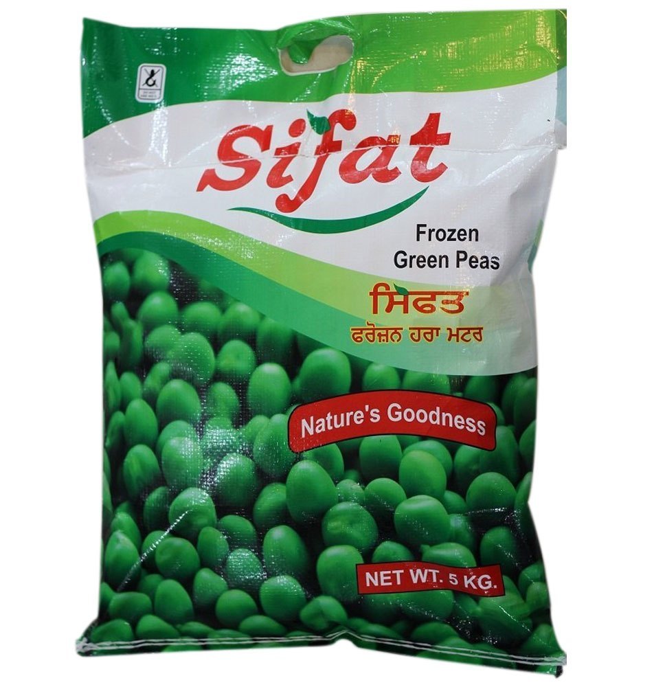 Sifat A Grade 5kg Frozen Green Peas, Packet