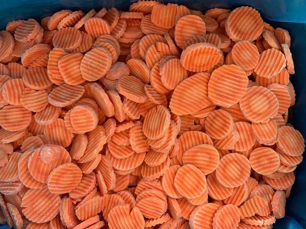 A Grade Orange Frozen Carrot Slices, Loose