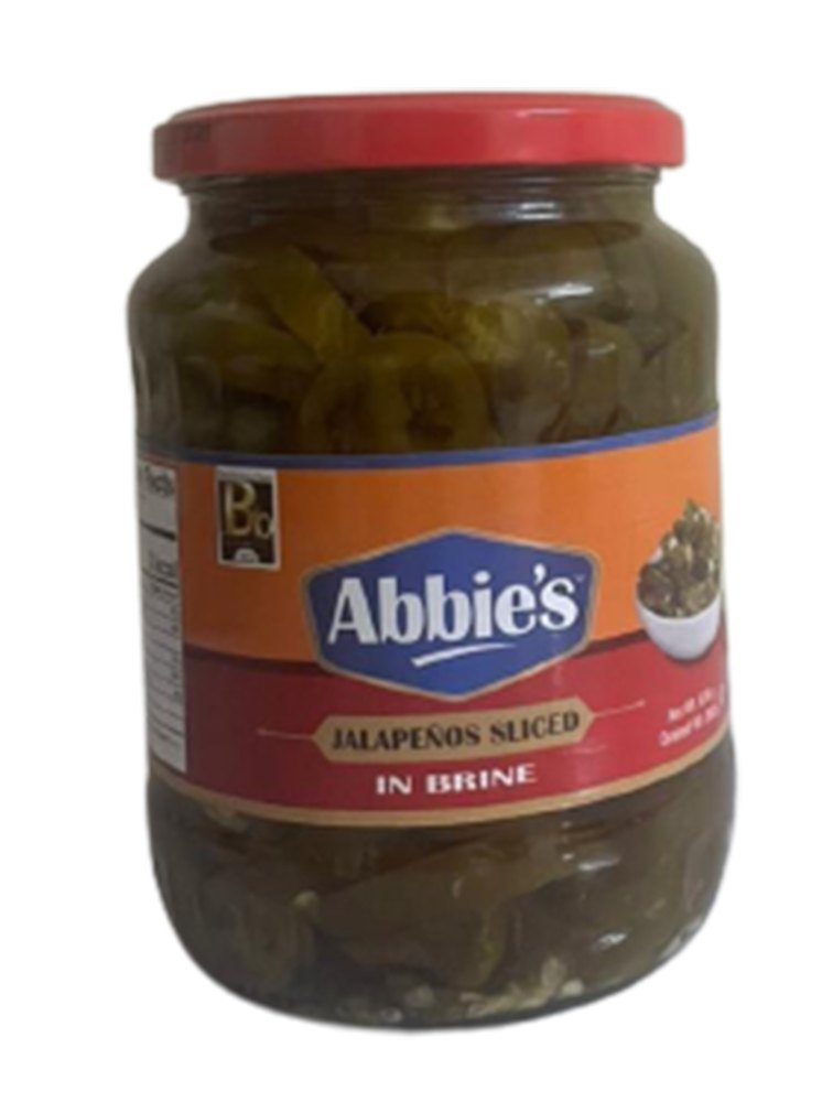 A Grade Green Abbie\'s Jalapeno Sliced In Brine Peppers, Packaging Type: Glass Jar, Packaging Size: 680 g