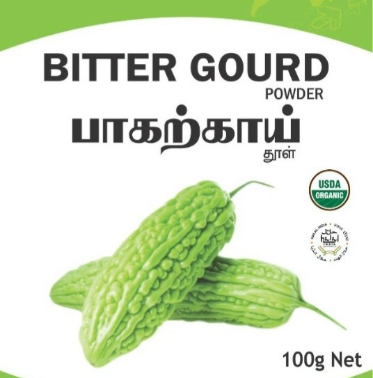 A Grade Organic Bitter Gourd Powder, Plastic Bag, Packaging Size: 100 GRAM