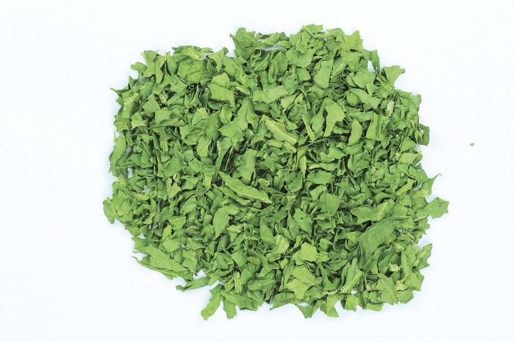 Dehydrated Spinach Leaves, Pesticide Free (for Raw Products)