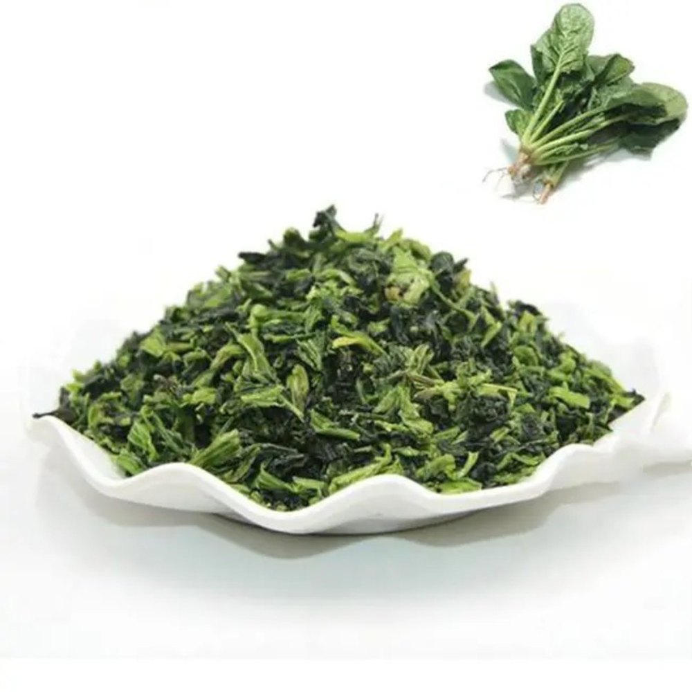Green Dehydrated Spinach Leaves