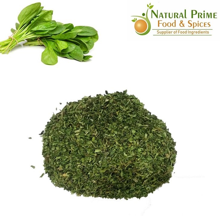 Natural Prime Green Dehydrated Spinach Flakes