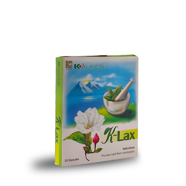 K - Lax (10 Capsules), Treatment: Helps Digestion, K-Ayurveda