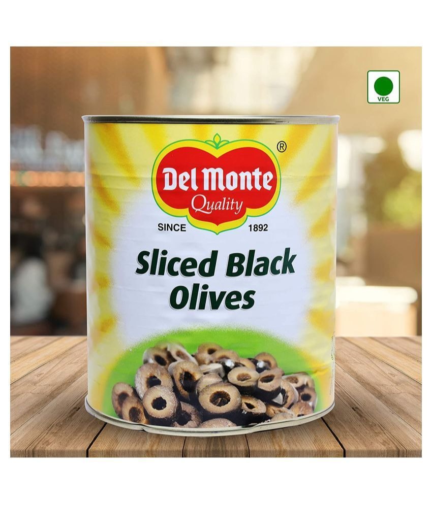 Del Monte Black Sliced Olives, Packaging Size: 3 KG