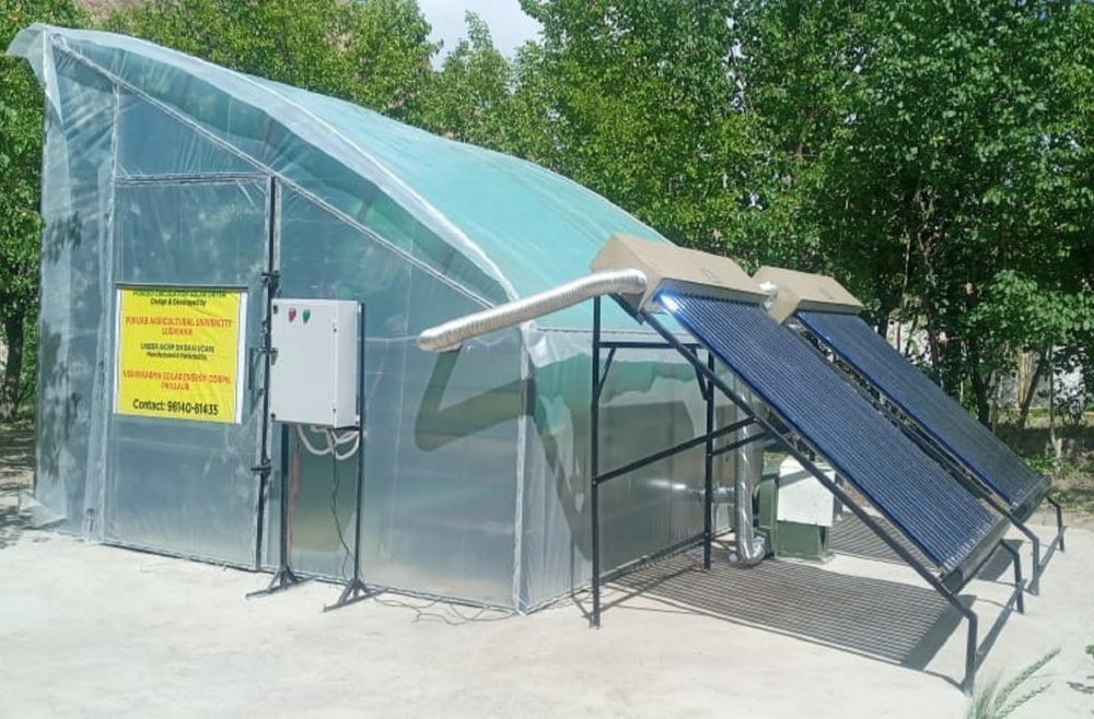 300 Kg Forced Circulation Solar Dryer, Maximum 65 Degreec