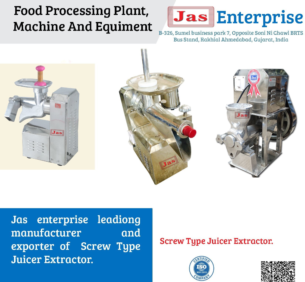 Semi-Automatic Steel, Aluminium Screw Type Juice Extractor