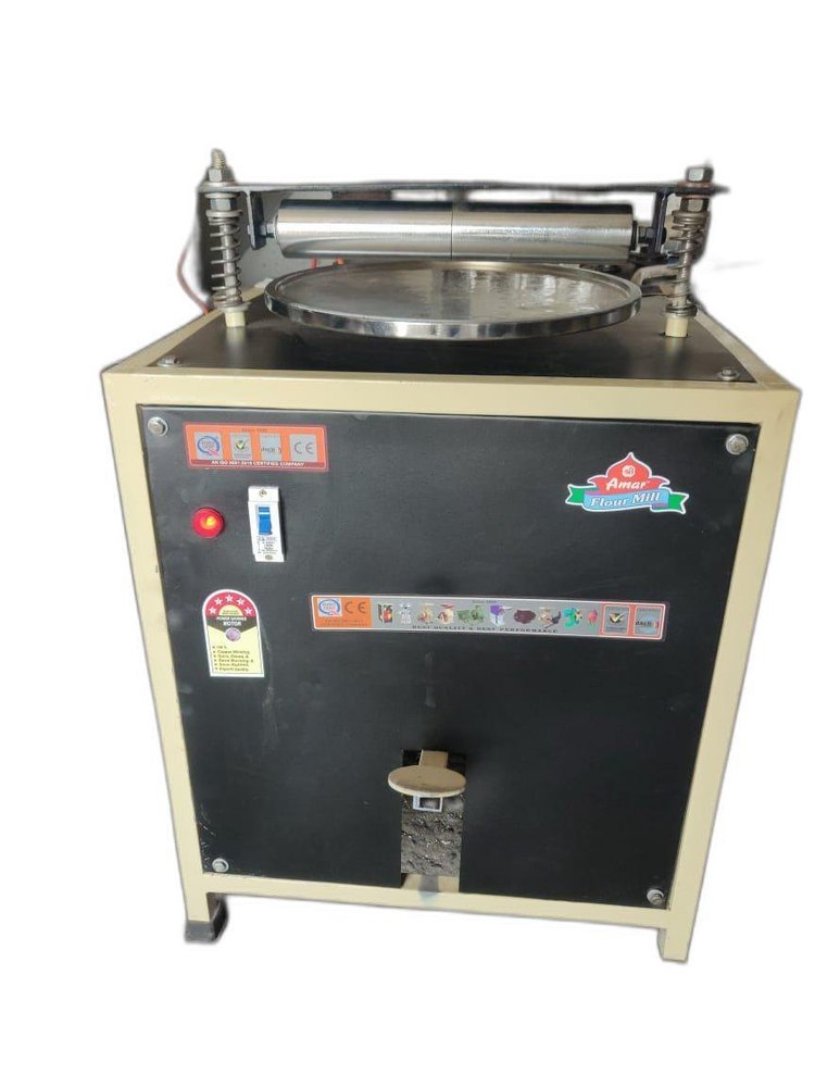 Mild Steel Semi Automatic Rolling Papad Making Machine, For Commercial, Capacity: 15 kg. Per Hour