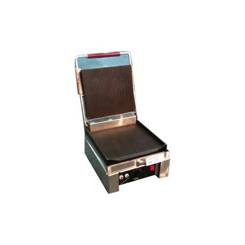 Stainless Steel Single Sandwich Griller, For Commercial