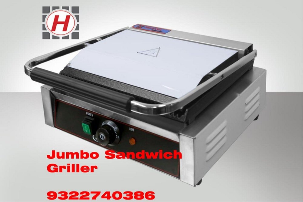 Hariom Equipments Stainless Steel Sandwich Griller