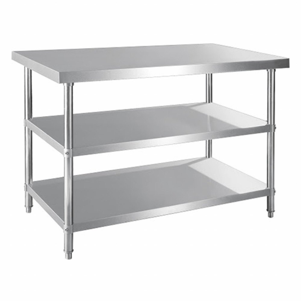 Silver Stainless Steel Kitchen Working Table