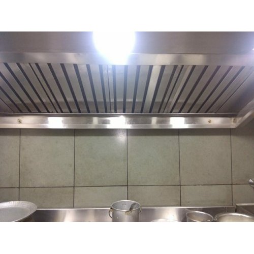 Wall Mounted Baffle Stainless Steel Hood