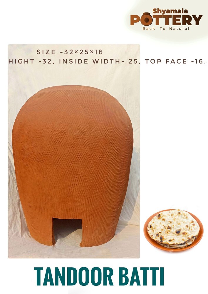 Mild Steel Round Clay Tandoor batti, For Hotel, Capacity: 35 Rotis