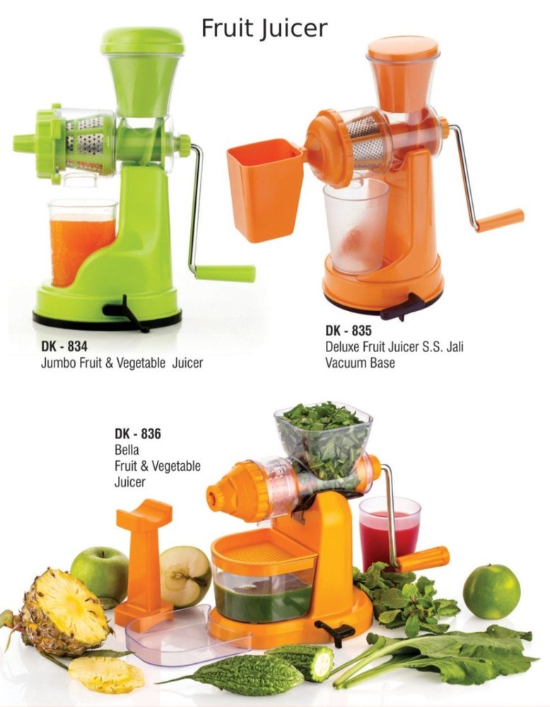 Plastic, SS Fruit Vegetable Juicer