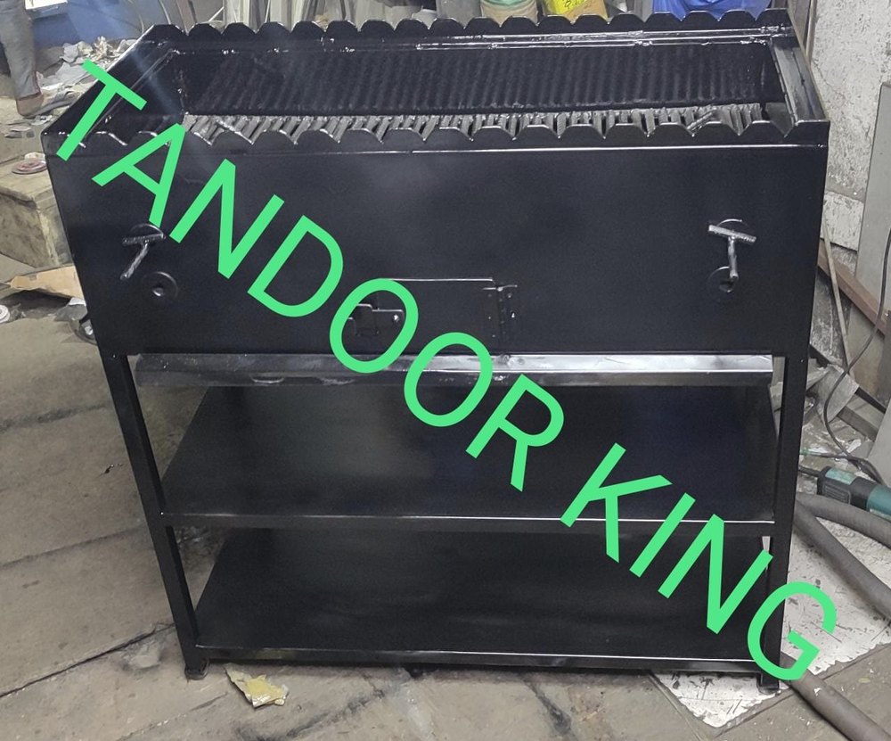 Black Mild Steel BBQ Grill, For Restaurant