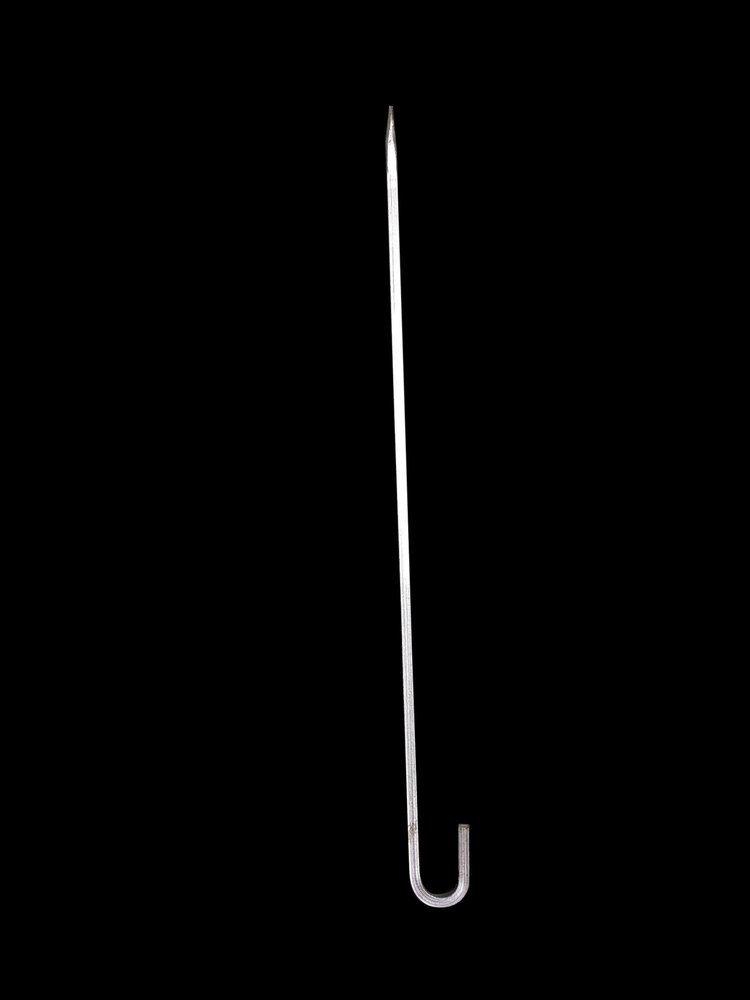 Silver Stainless Steel Barbecue Skewer, For Tandoor