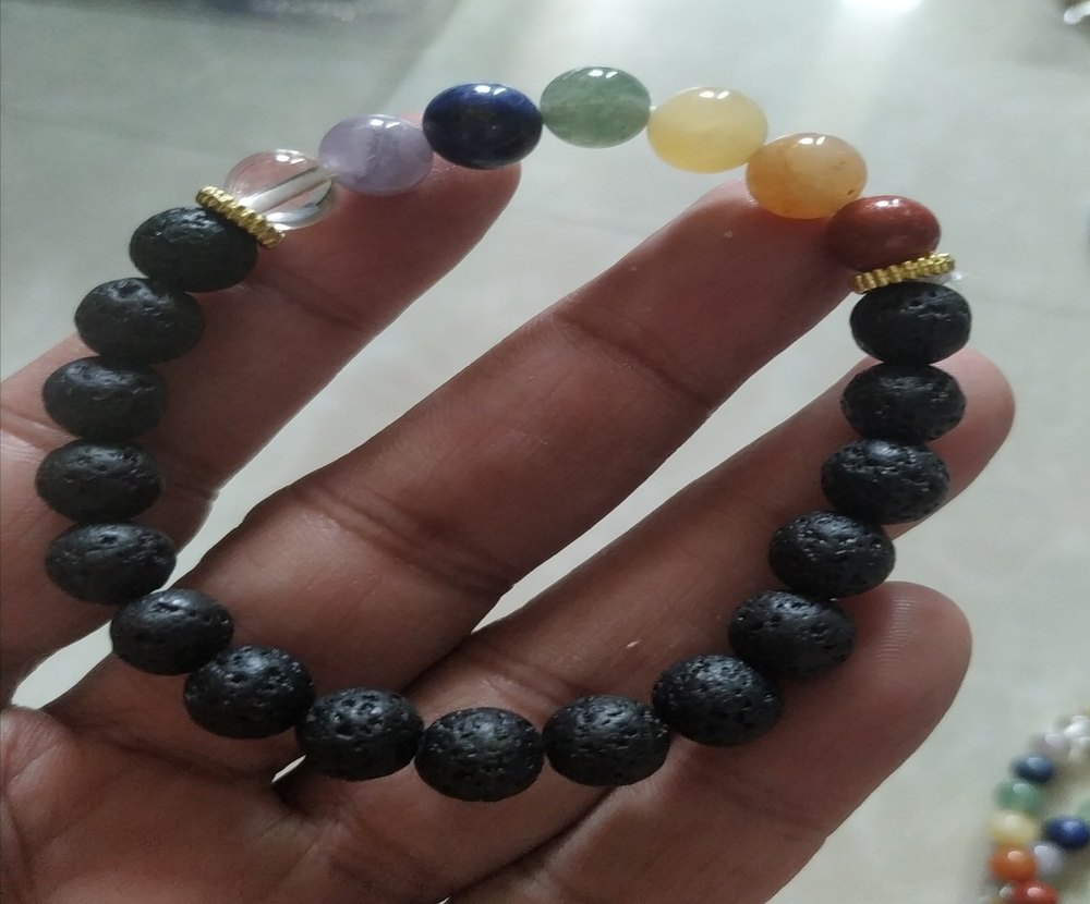 Box Parcel Unisex Lava Seven Chakra Bracelet