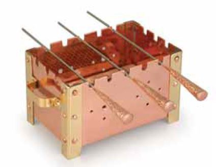 Red Copper Barbecue - Small, For Tandoor
