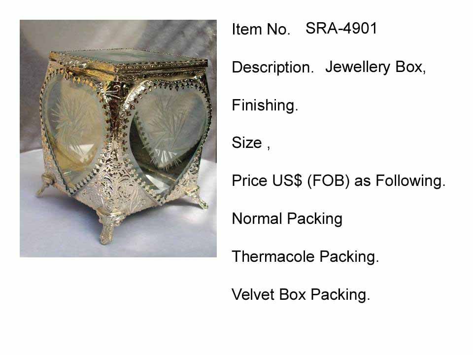 SunriseArts Metal Designer Jewelry Box, For Home