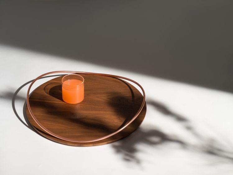 Red Metal Ring Tray, For Home, Size/Dimension: 12x12
