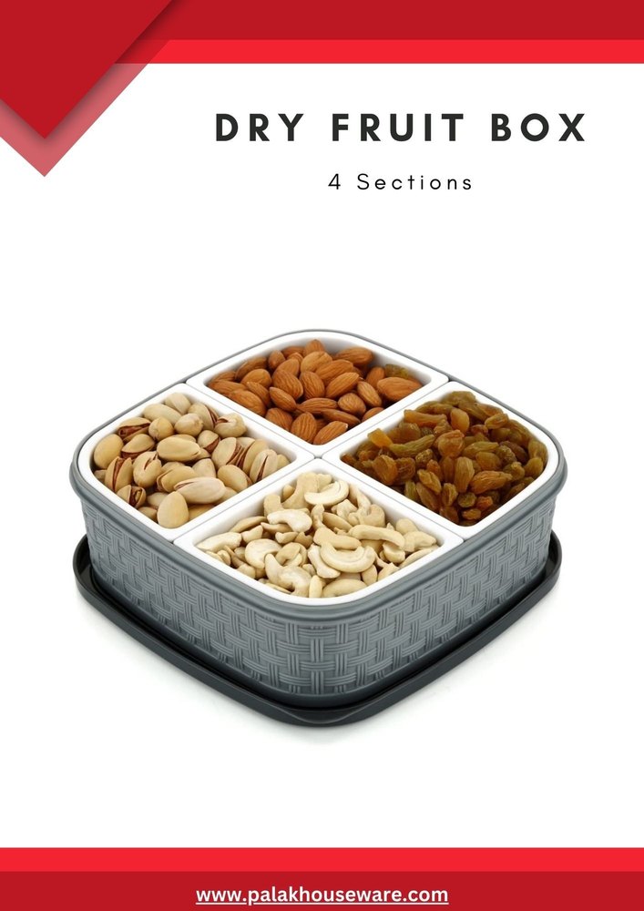 Plastic Dry Fruit Box, Box Capacity: 250 gms