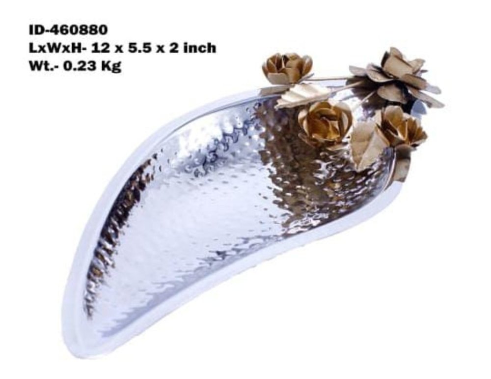 Mild Steel Box Leaf platter, For Metal