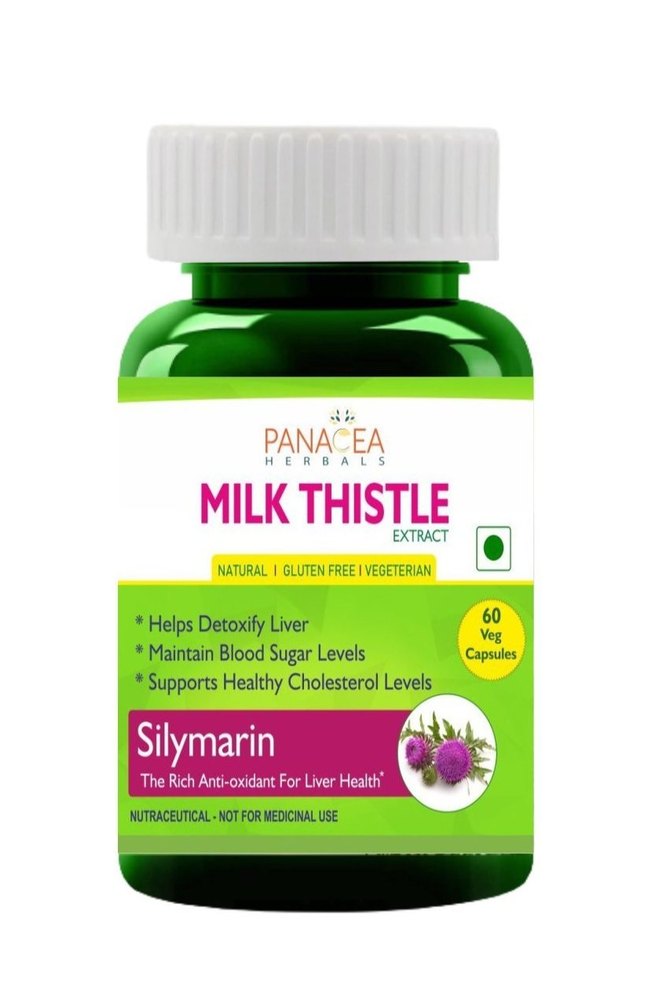Panacea Herbals Milk Thistle Capsule (60 Veg Caps), 60 Capsules