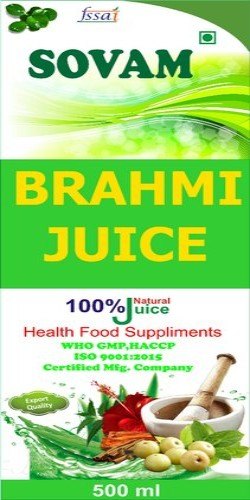 Sovam Brahmi Juice, Packaging Type: Bottle, Packaging Size: 500 ml