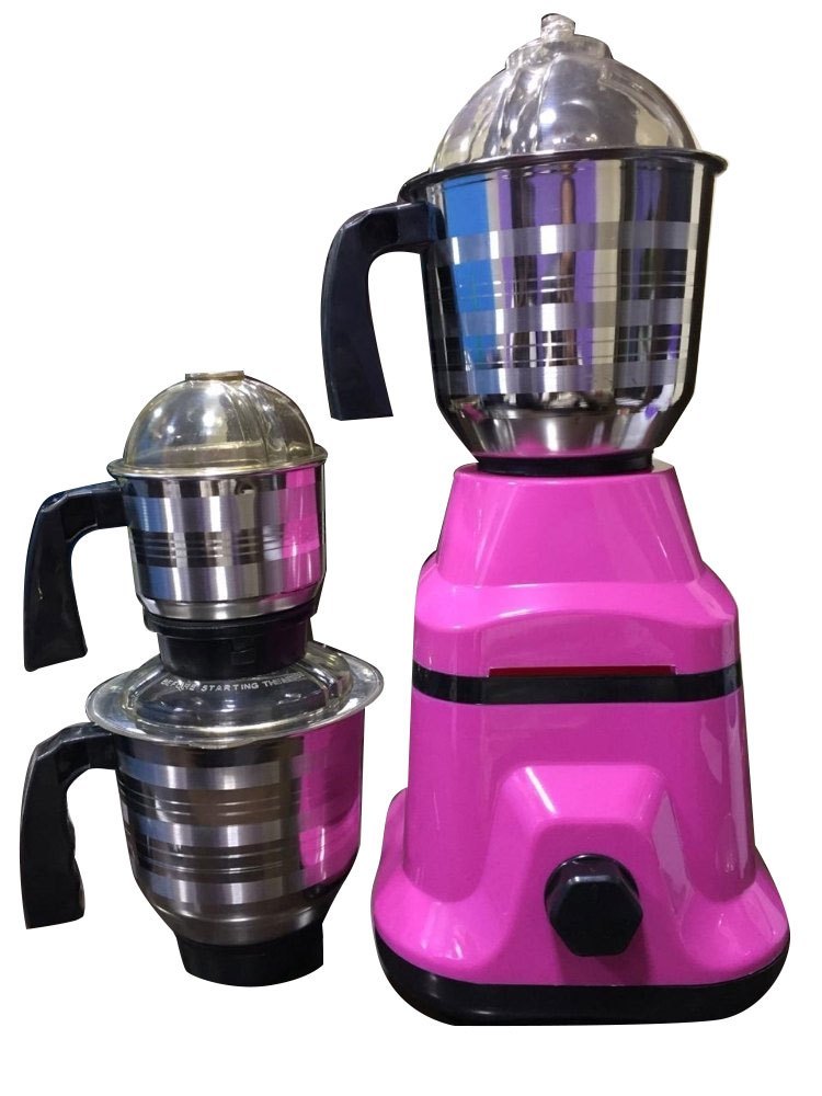 Stainless Steel And Plastic 750W Purple Mixer Grinder, For Wet And Dry Grinding