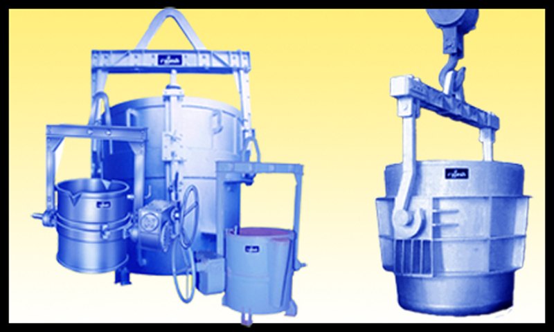 Movable Tilting Gear Ladle, Ladle Capacity: 30Kg-50 Tons