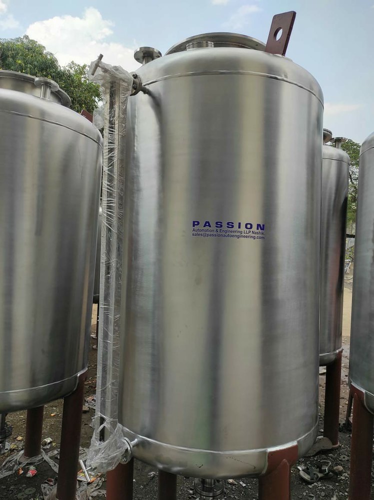 PASSION SS 316 Stainless Steel Storage Tank, Depend On Size, Capacity: 5000-10000 L