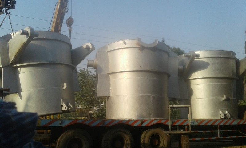 Open Teeming Ladle, For Molten Metal Transportation, Model: Closed