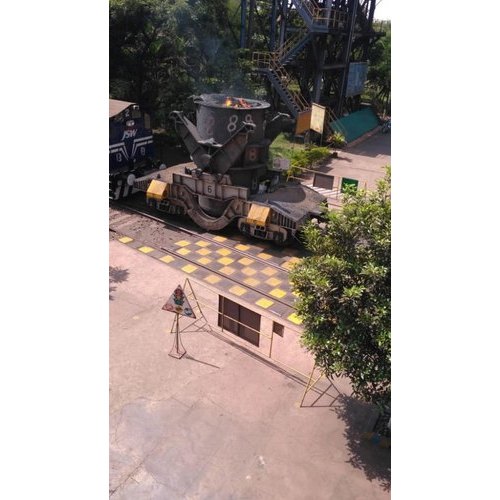 Movable 50 TON HOT METAL LADLE CAR, For Liquid Handling, Ladle Capacity: 2-4 Tons