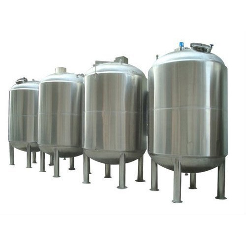 Silver Foam Storage Tank