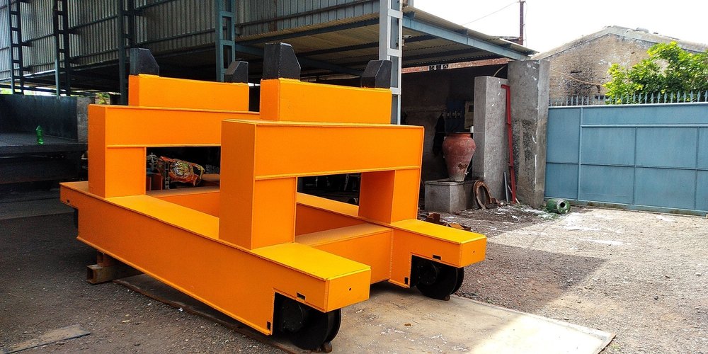 Movable Steel Plant Ladle Transfer Car, For Industrial, Ladle Capacity: 25 Ton